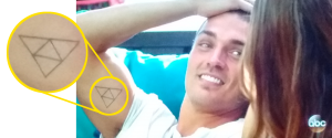 Dean Sporting a Triforce tattoo